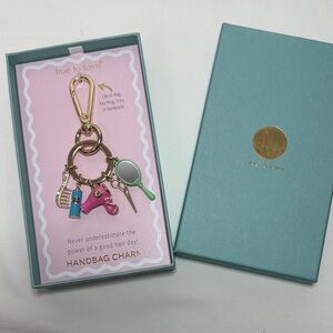 True to form Gold and Pink Key Holder or bag charm